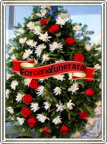 coroana crizanteme trandafiri