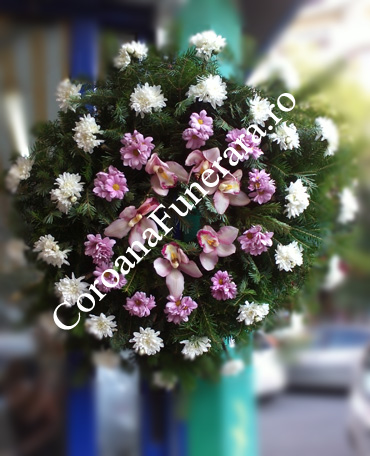 coroane funerare orhidee