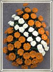 coroana gerbera trandafiri