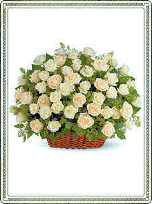 aranjament floral funerar trandafiri
