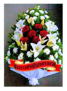 jerba funerara din crizi crizanteme si trandafiri