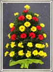 jerba funerara din gerbera si crizanteme