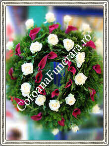 coroana rotunda cale si trandafiri