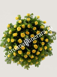 coroana rotunda trandafiri